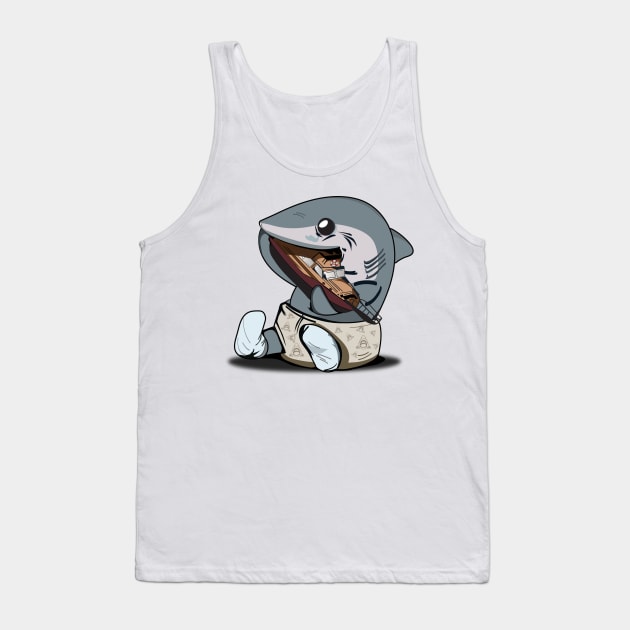 Friendly shark Tank Top by Cool-Ero